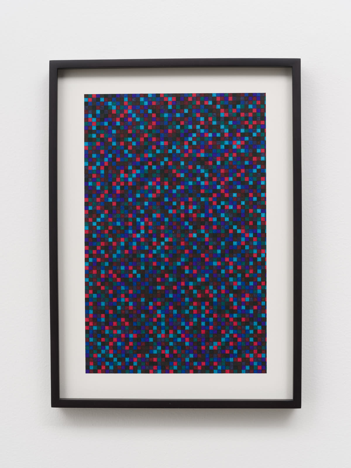 Liu Shiyuan color marker pen on paper in frame