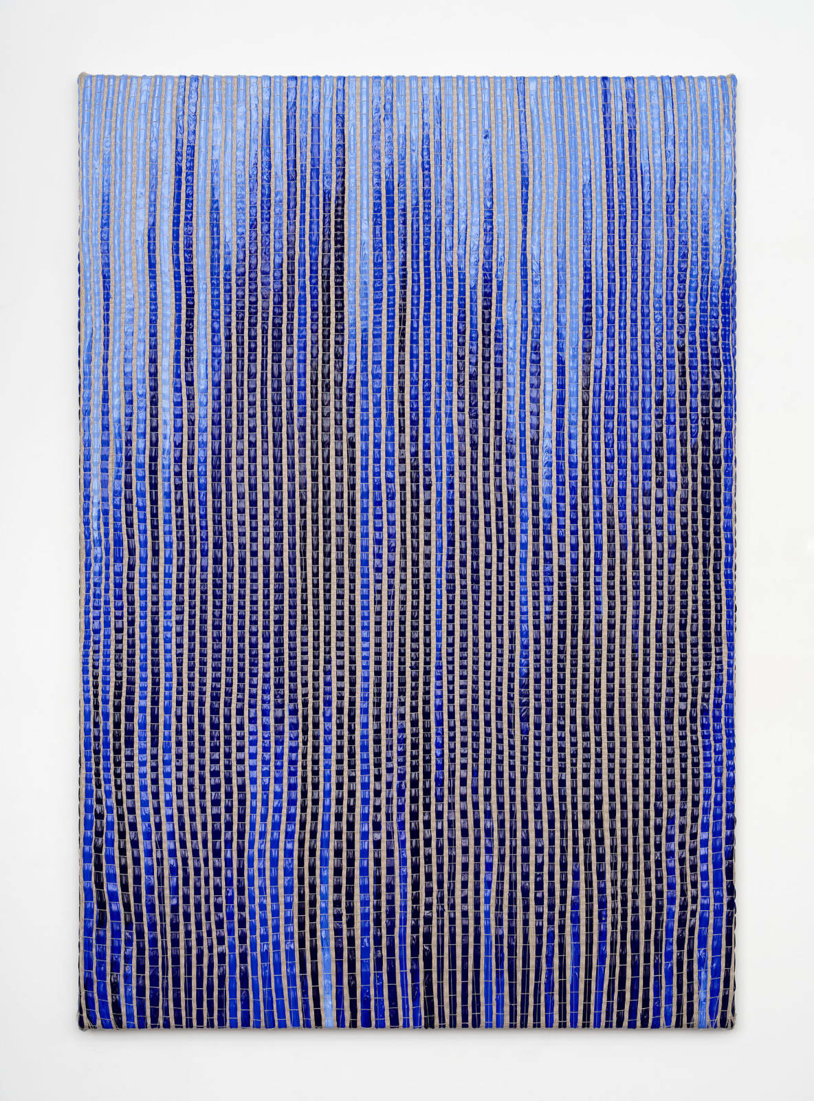 Woven Paint as Warp (Blue Values) #1