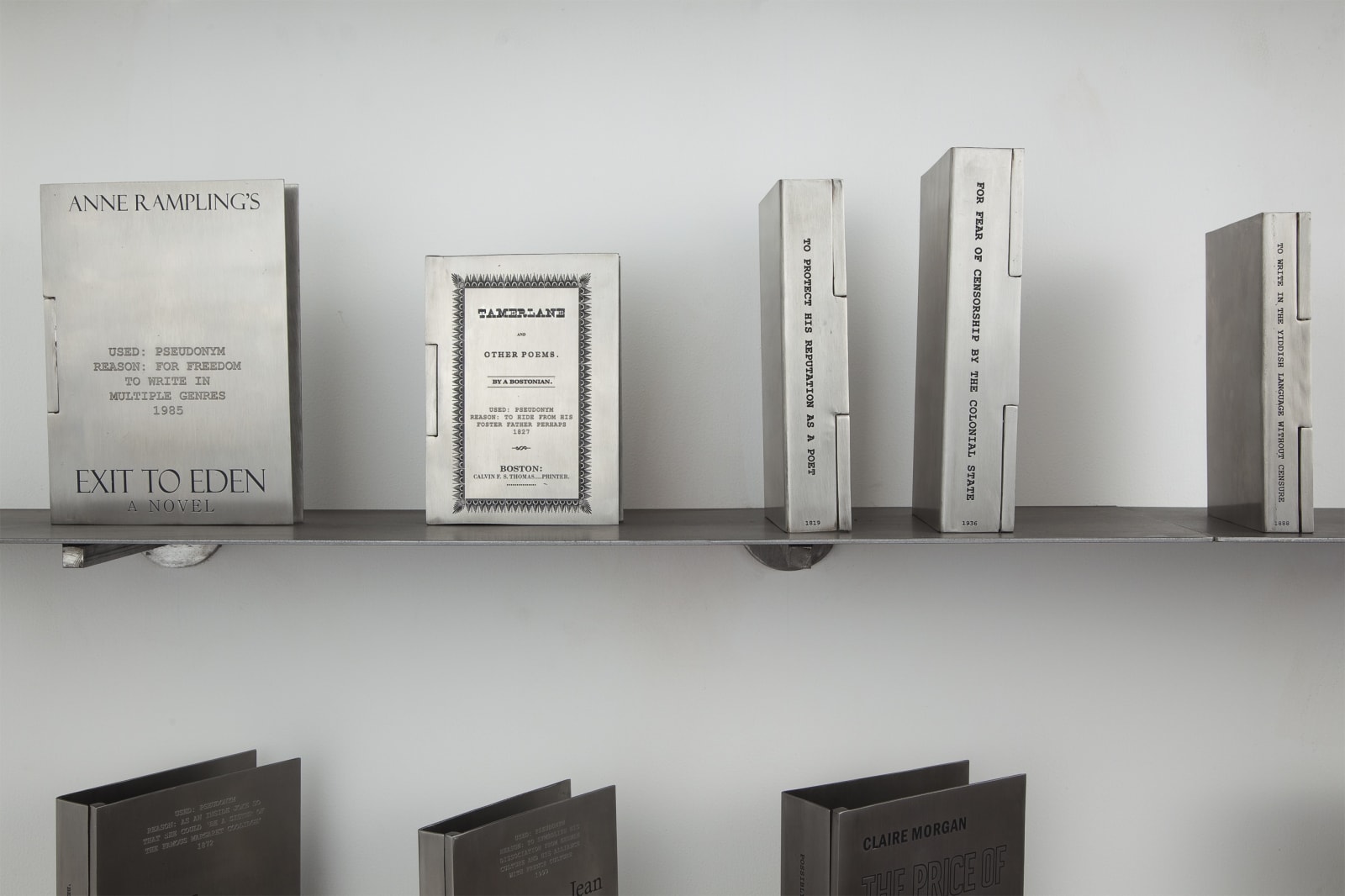 Someone Else—A library of 100 books written anonymously or under pseudonyms [detail]