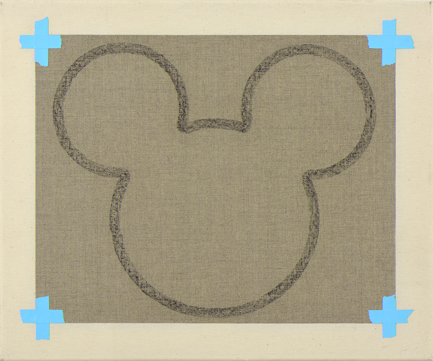 Philip Mentzingen, Mickey you bastard, blue, 2020