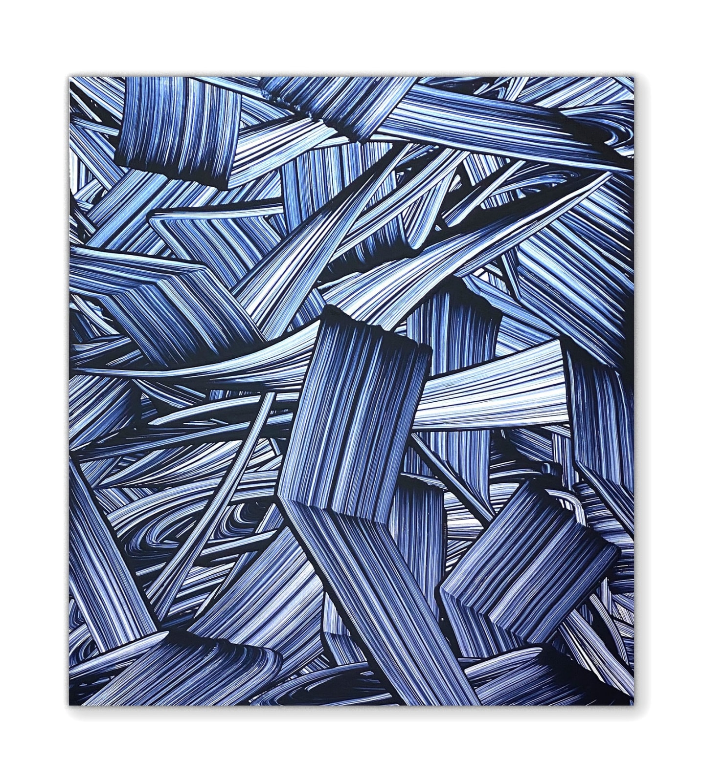 Peter Zunder, Full STREAK, dark violet, 2021
