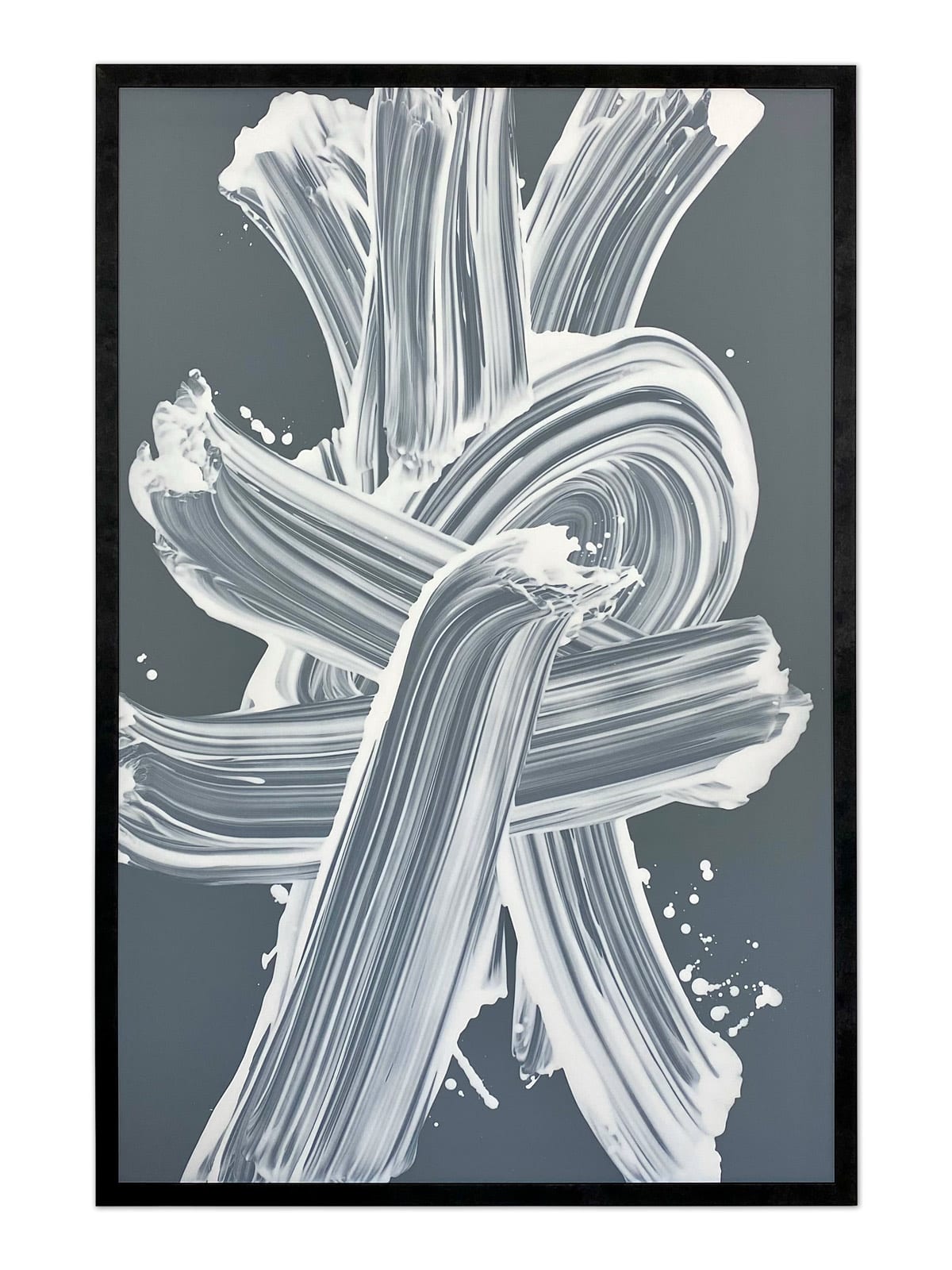 Peter Zunder, STREAK (white on grey)