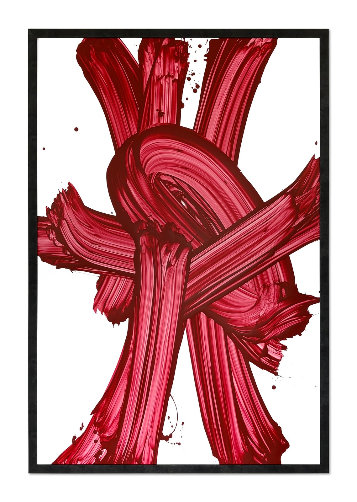 Peter Zunder, STREAK (Red on white), 2026