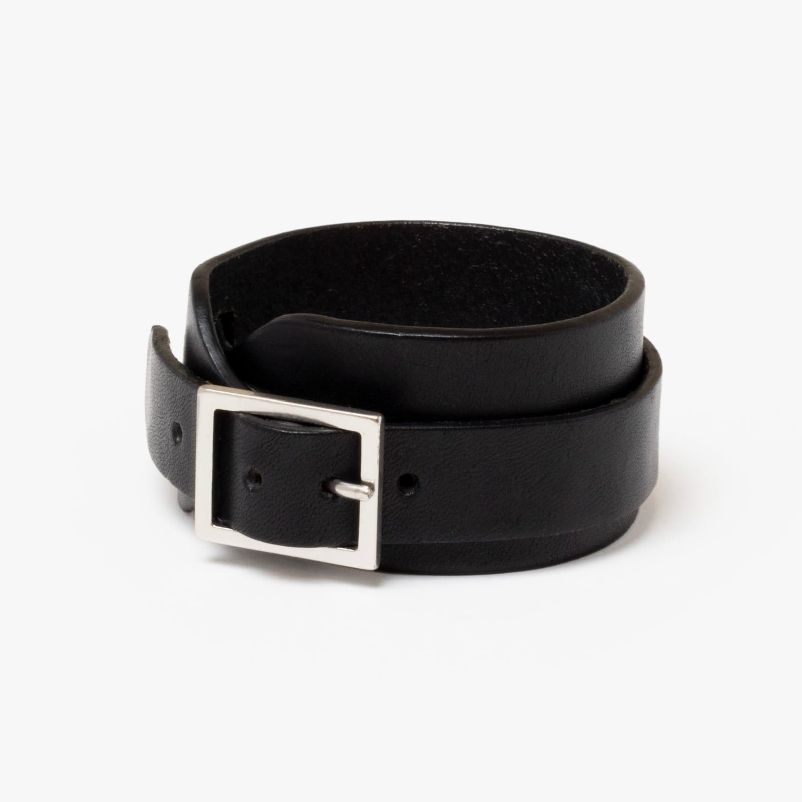 Anna Porcu, Black leather bracelet- Standard