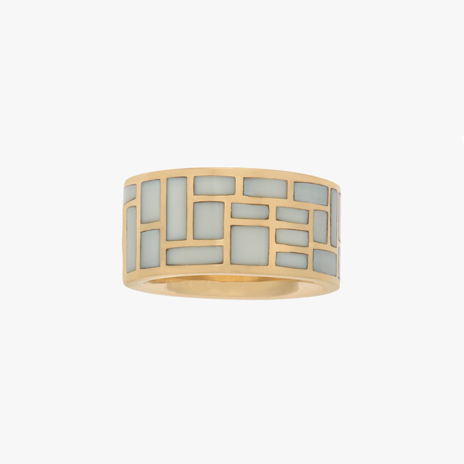 Marla Aaron, All inlay ring with cachalong