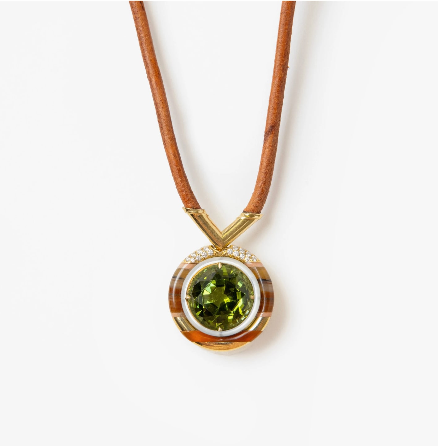 Nicholas Varney, Peridot lariat necklace