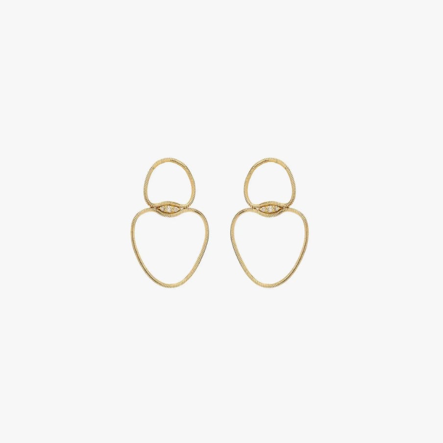 Fernando Jorge, Fluid diamonds small chain earrings
