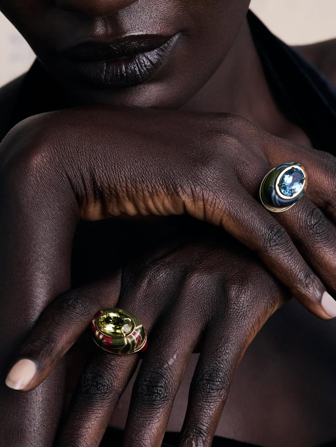 Silvia Furmanovich, Marquetry and topaz oval ring