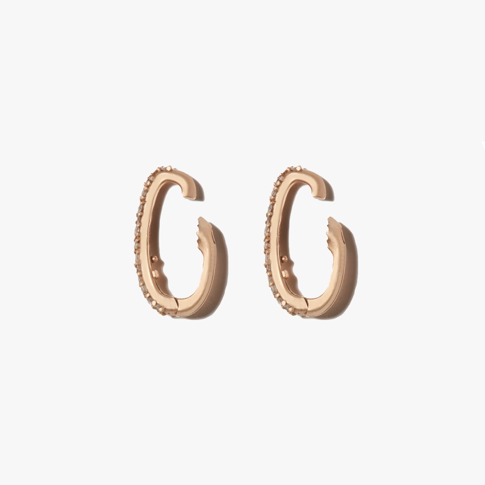 Marla Aaron, Pave pierceless earring pair