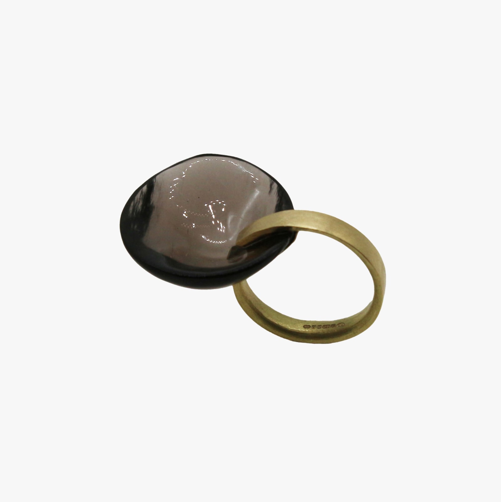 Kayo Saito, Smokey quartz ring medium