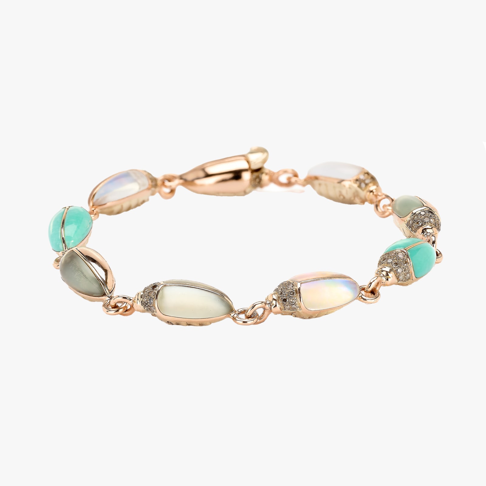 Bibi Van Der Velden, Mini scarab opal eternity bracelet