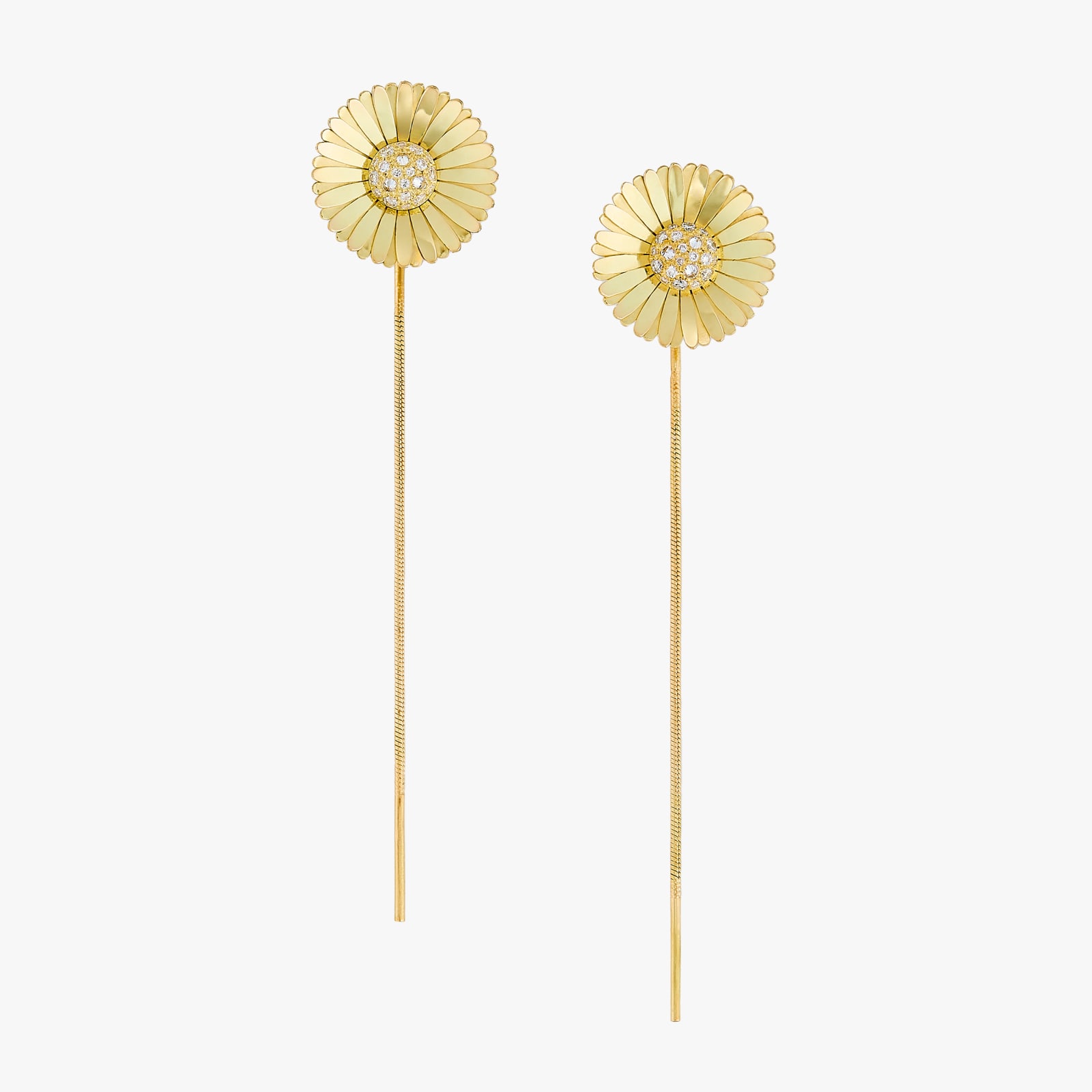 Christopher Thompson Royds, Daisy diamond drop earrings