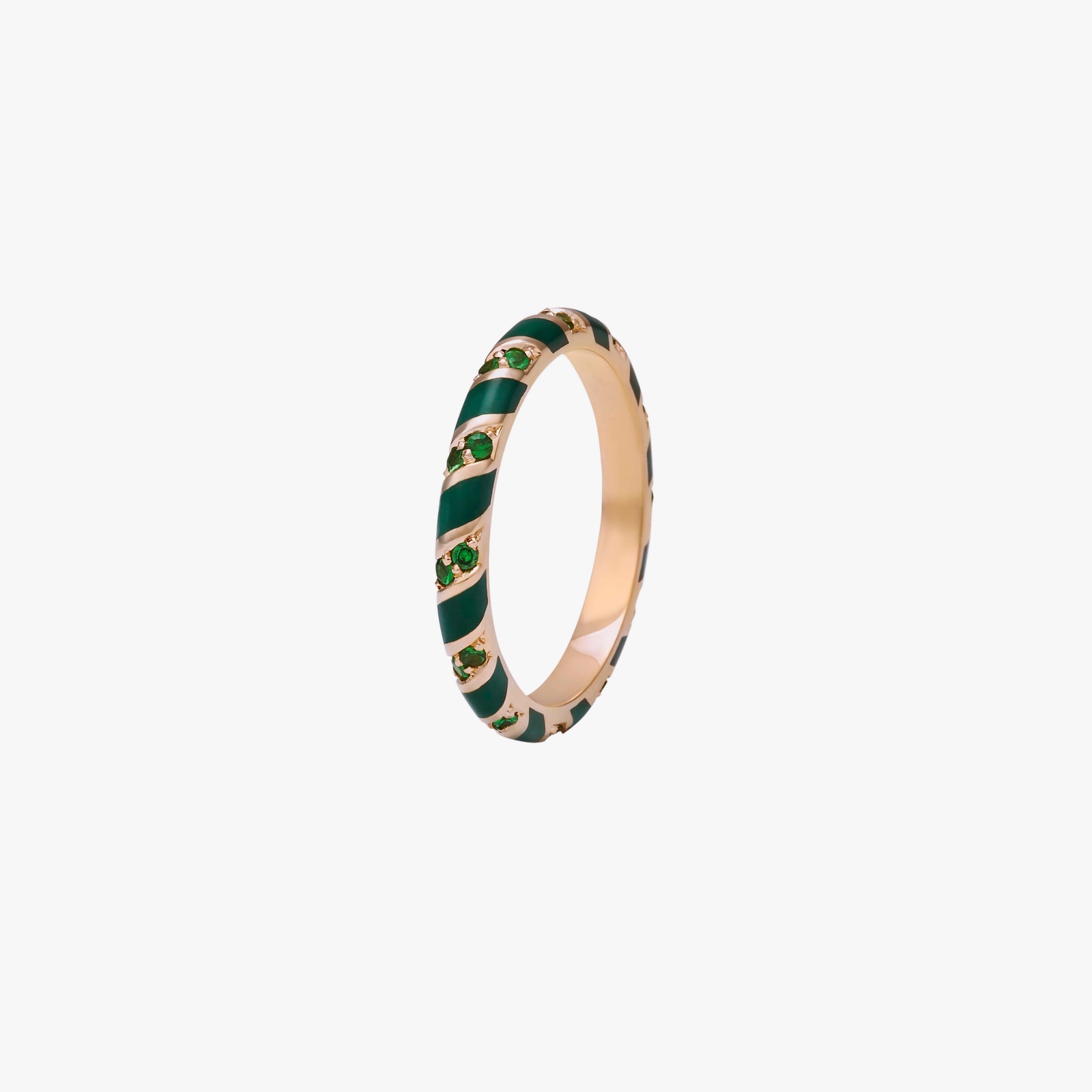 Alice Cicolini, Candy pave ring in green