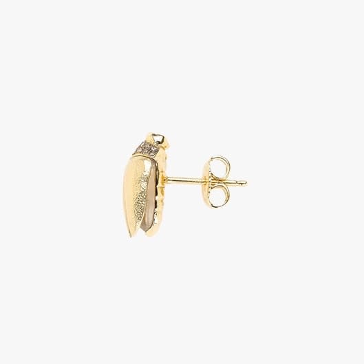 Bibi Van Der Velden, Mini scarab abalone fly wings stud