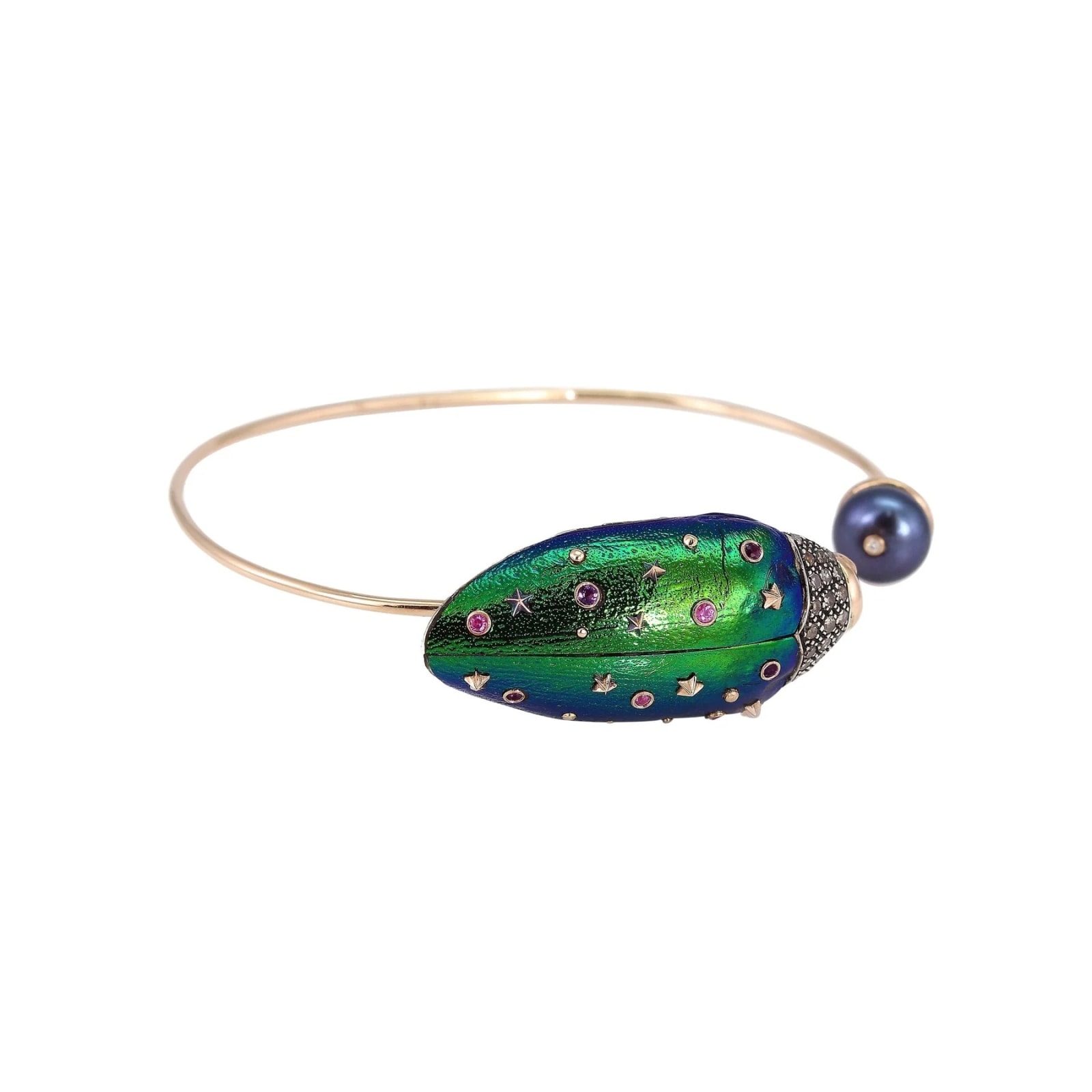 Bibi Van Der Velden, Scarab and pearl bangle