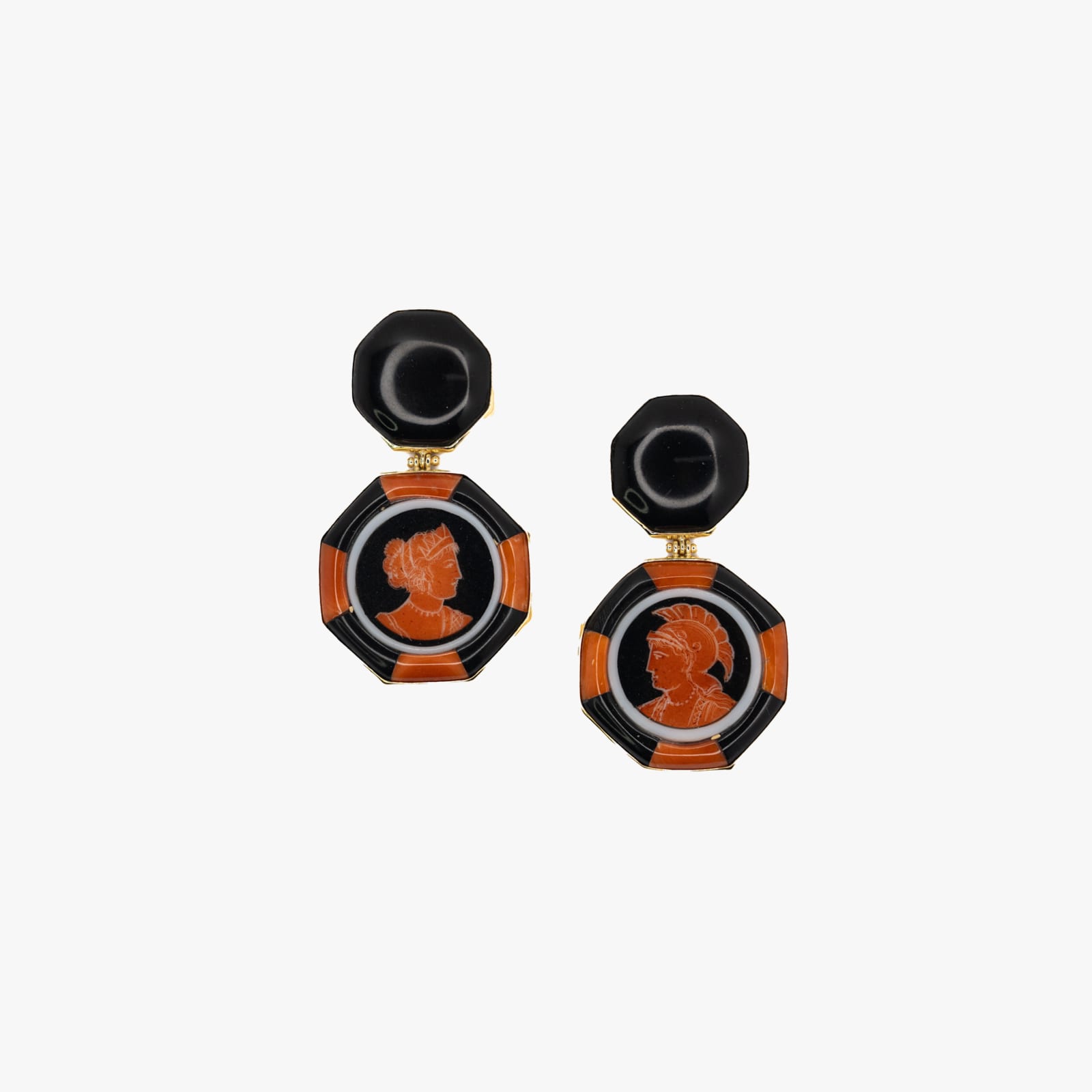 Anna Porcu, Hera and Athena coral earrings