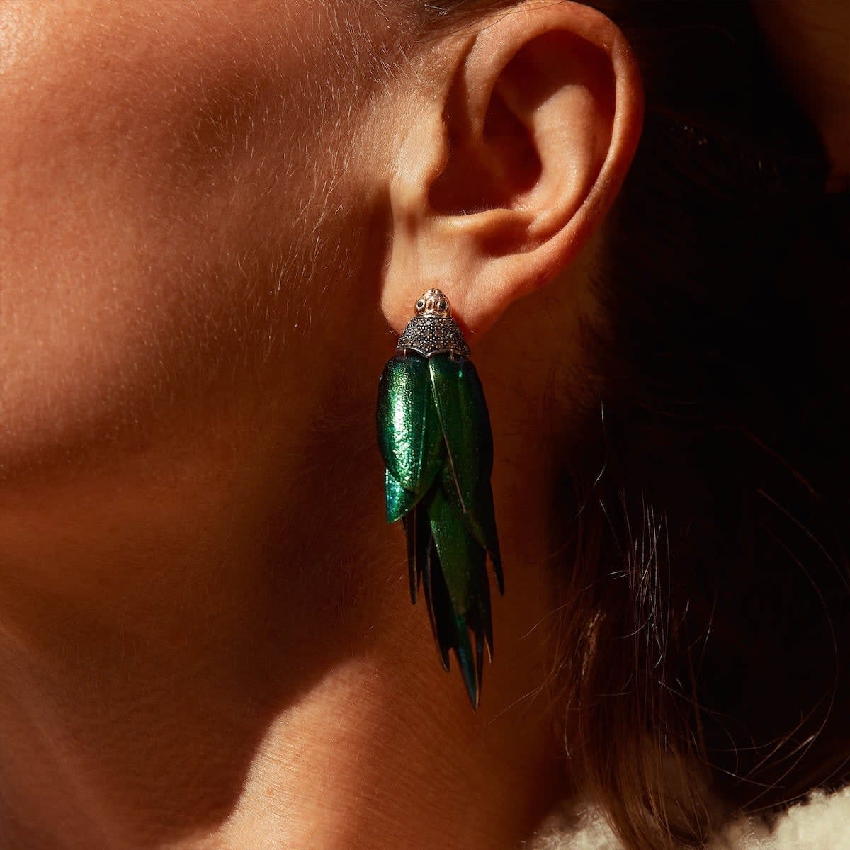 Bibi Van Der Velden, Scarab bunch earrings