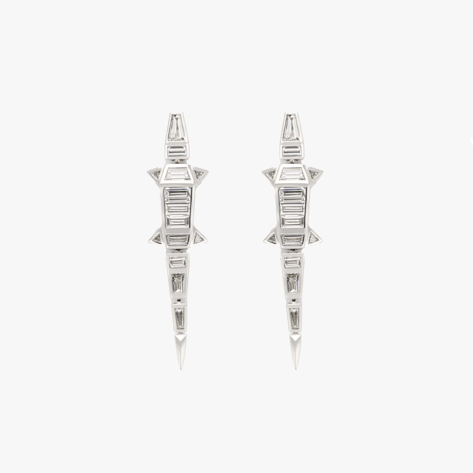 Bibi Van Der Velden, Diamond alligator earrings