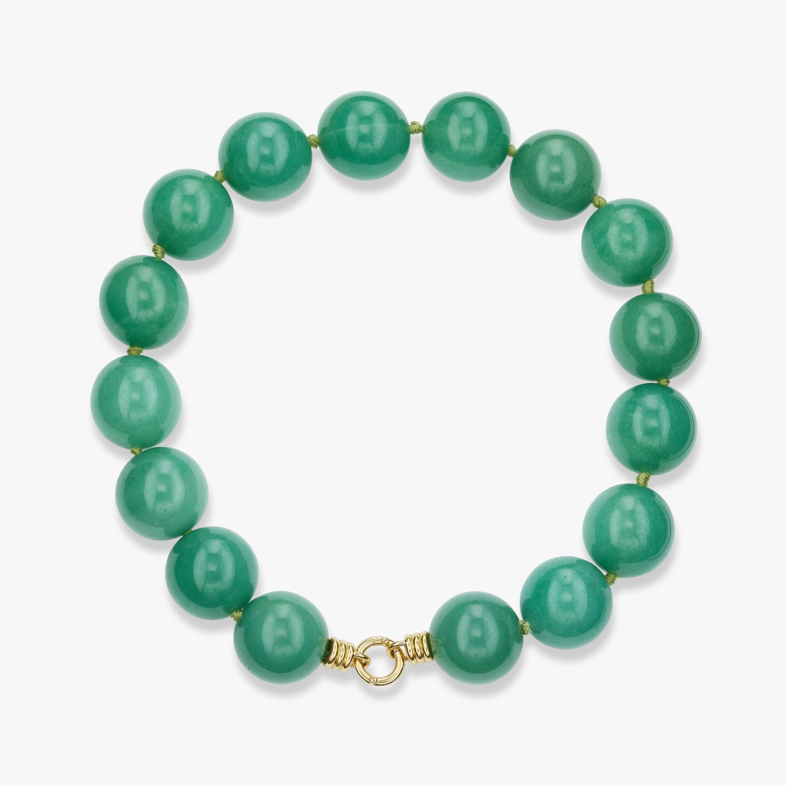 BECK, Ancla necklace with green aventurine beads