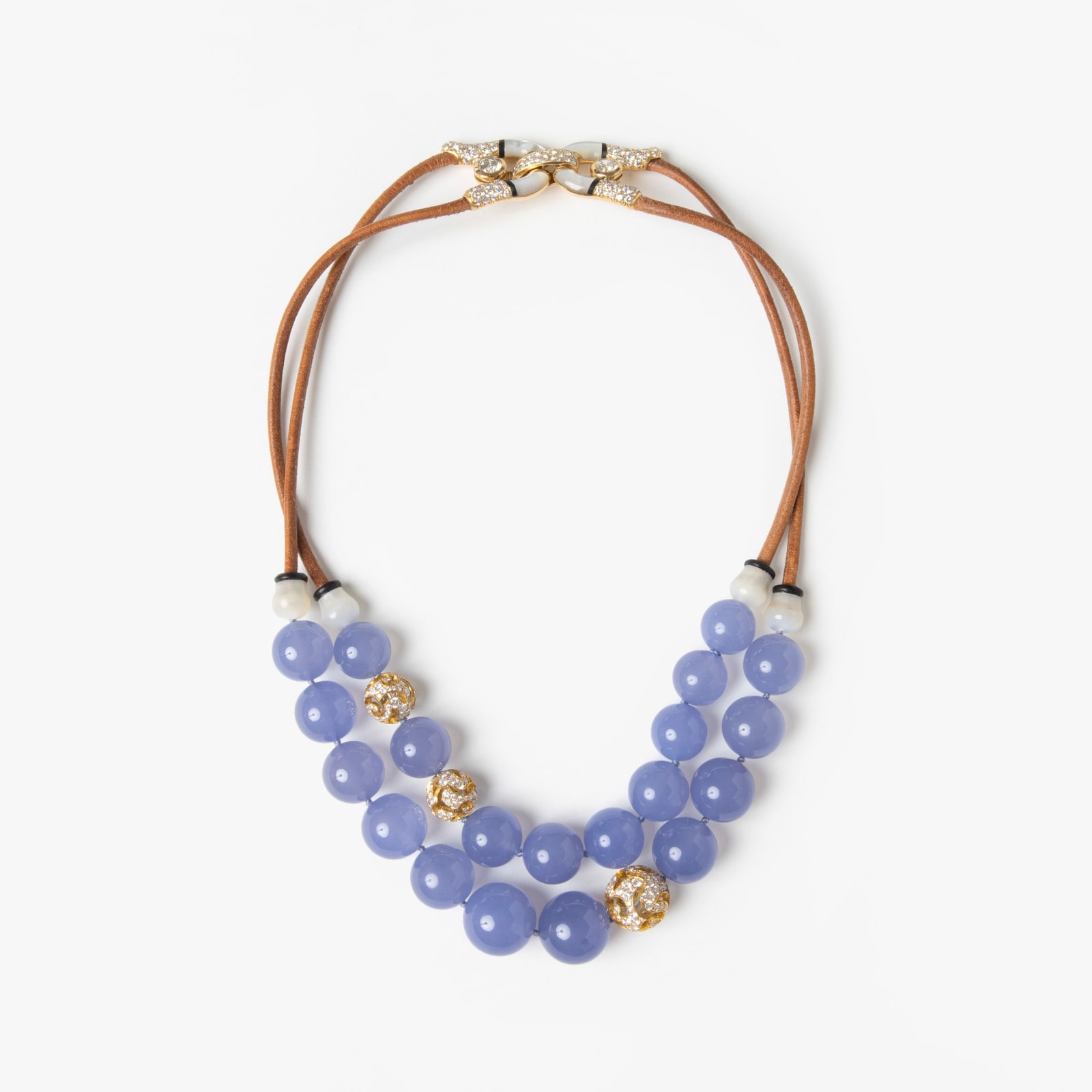 Nicholas Varney, Double strand chalcedony necklace