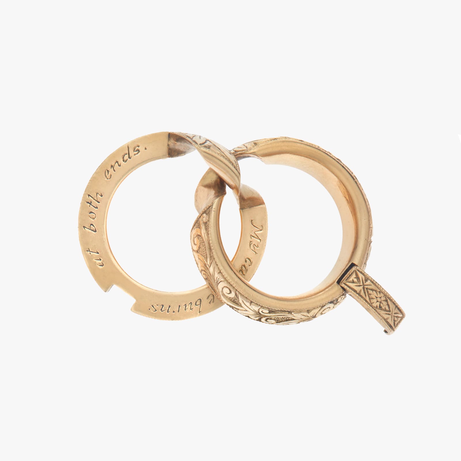 Marla Aaron, Hand engraved chubby dime ring