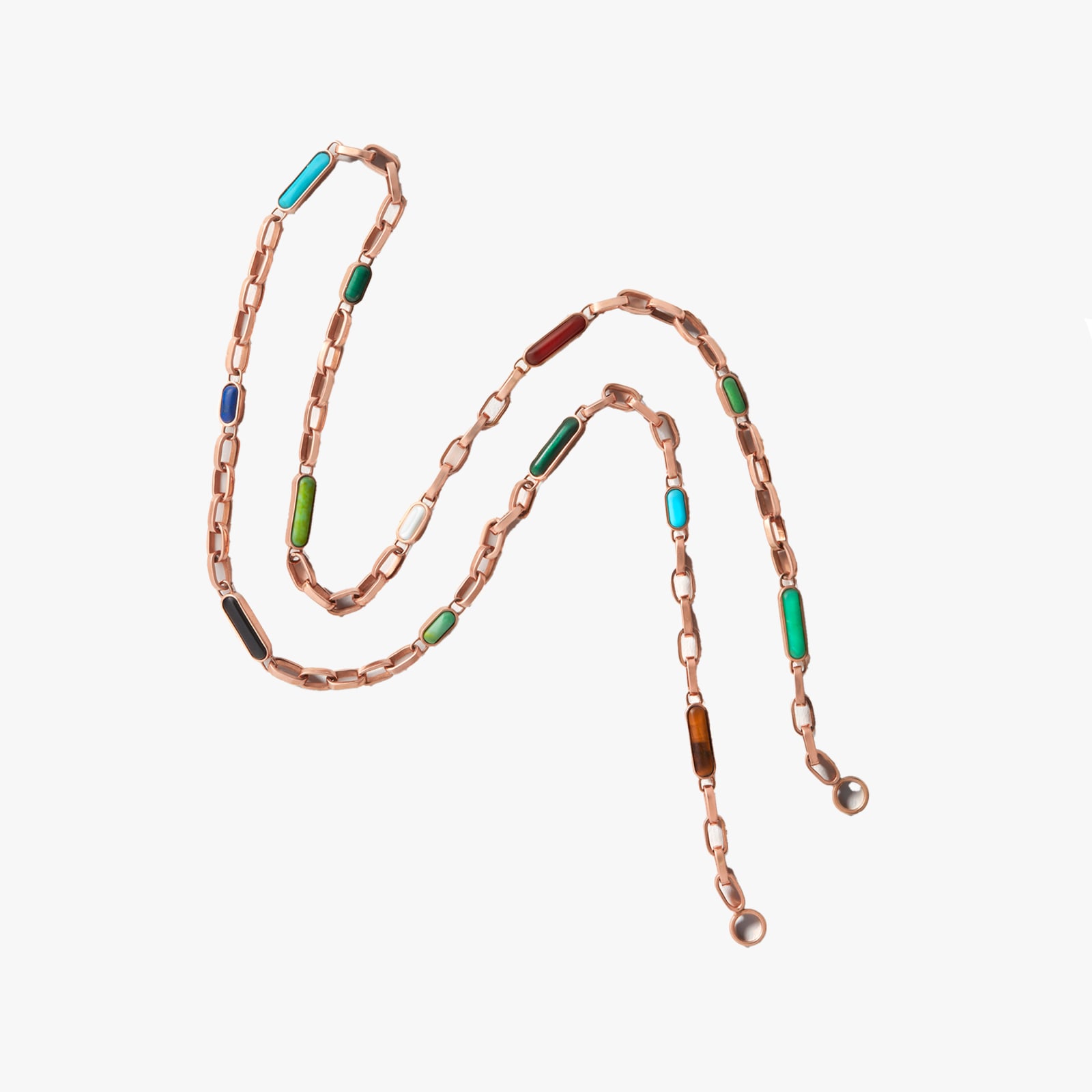 Marla Aaron, All inlay chain necklace