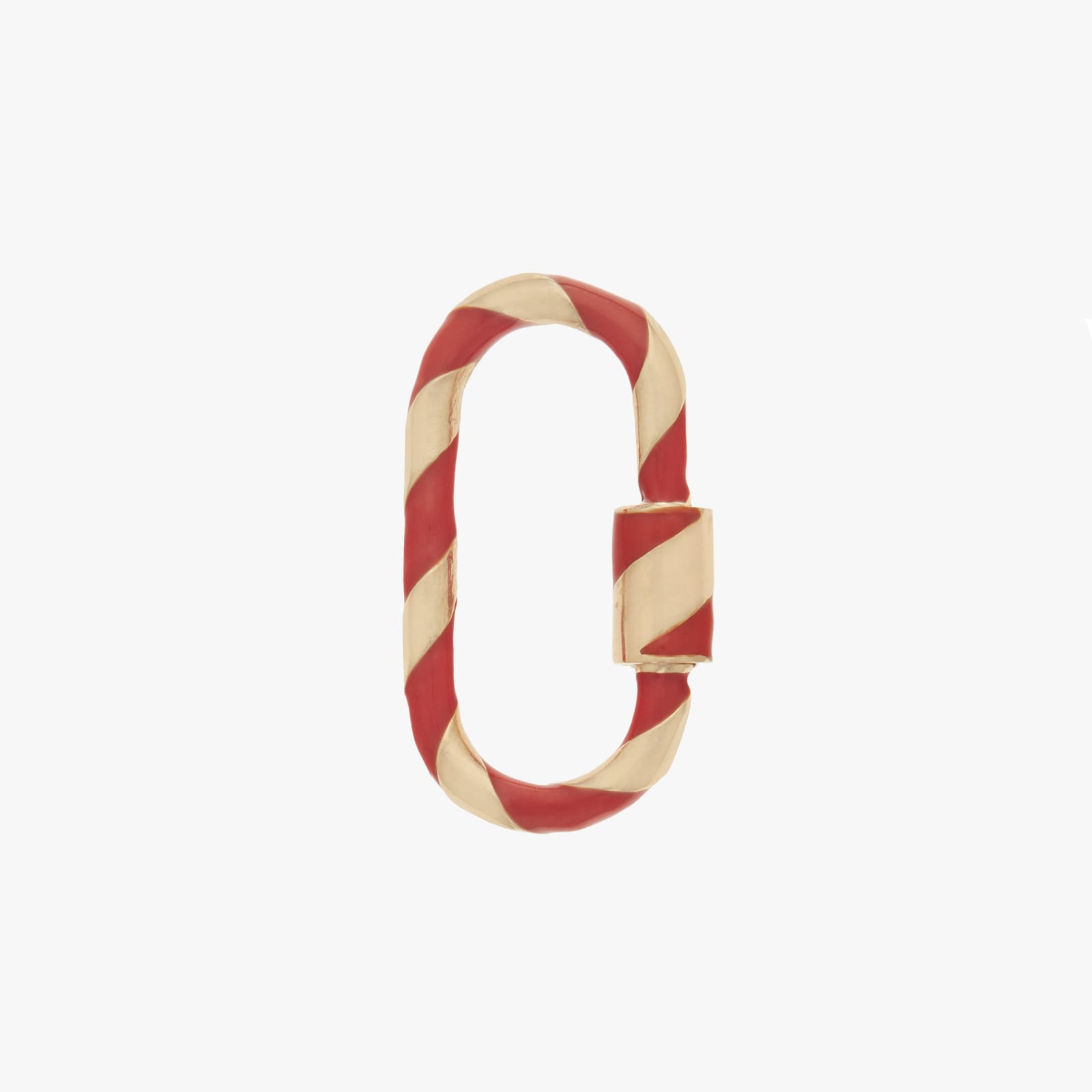 Marla Aaron, Medium lock with red enamel