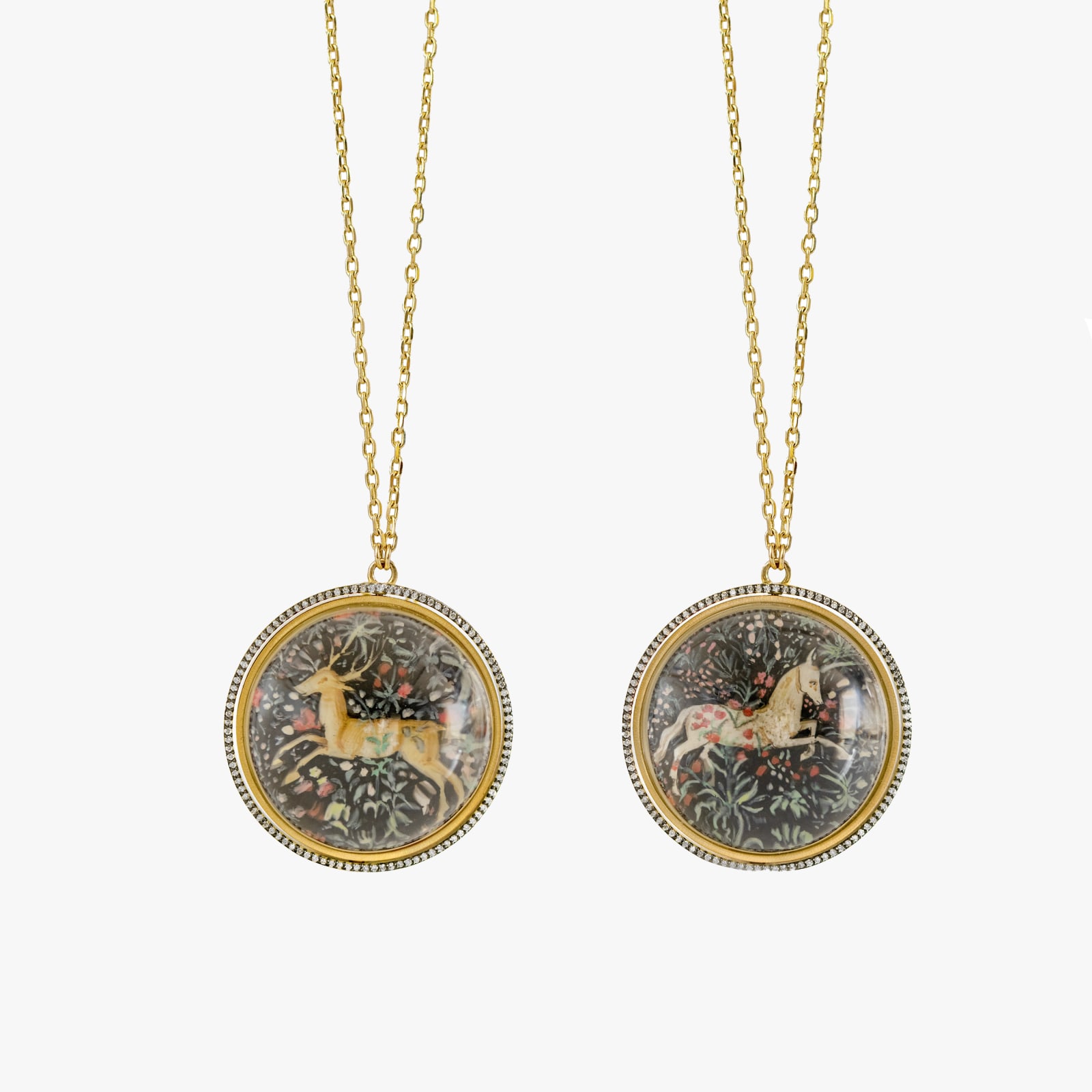 Silvia Furmanovich, Alchemical miniature painting necklace