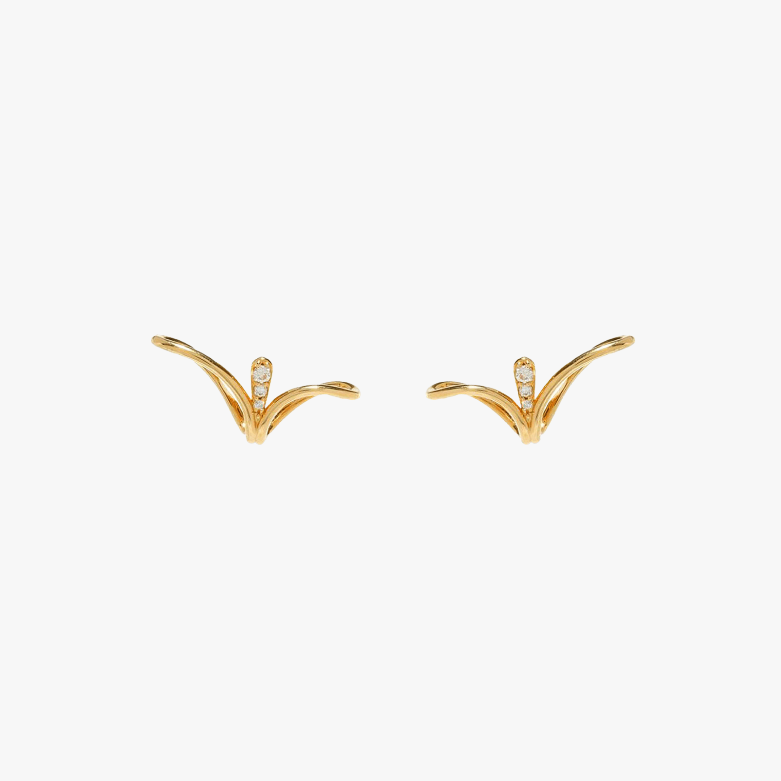 Fernando Jorge, Fluid diamonds lobe earrings