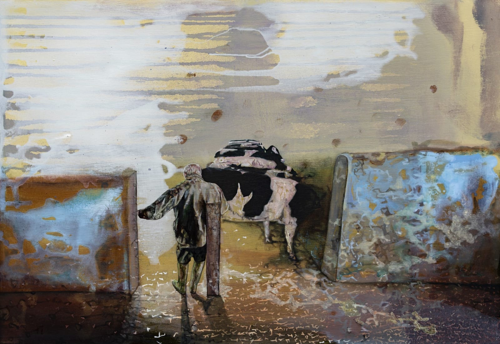 Ann Quinn, My Father in the Milking Parlour, 2018