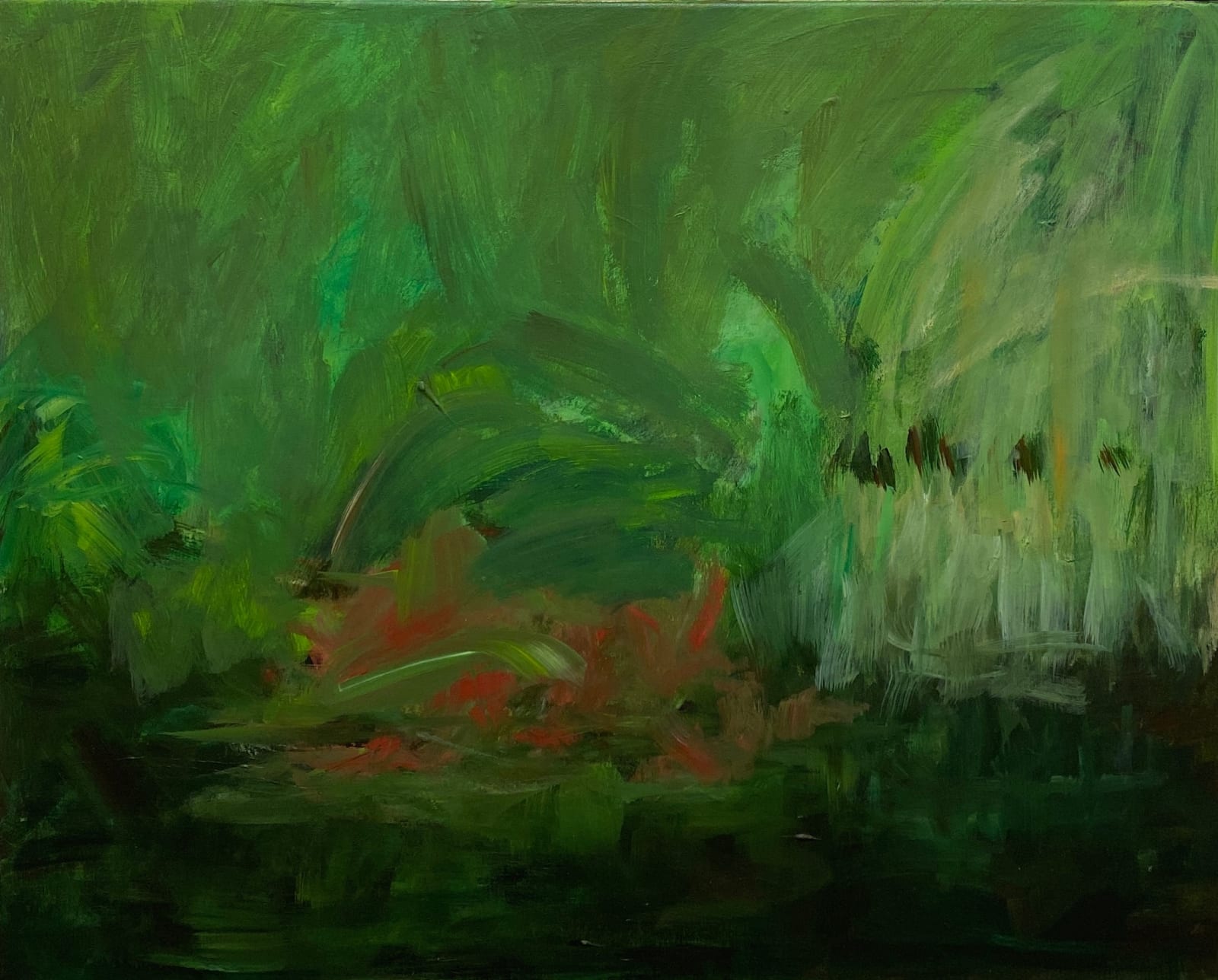 Nancy Wynne-Jones, Red Water Lilies, 2001