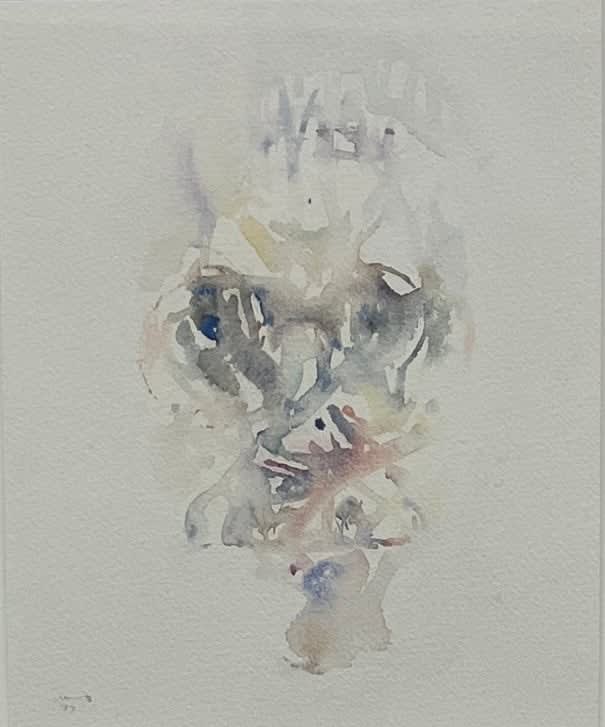 Louis le Brocquy, Study towards an image of James Joyce , 1977