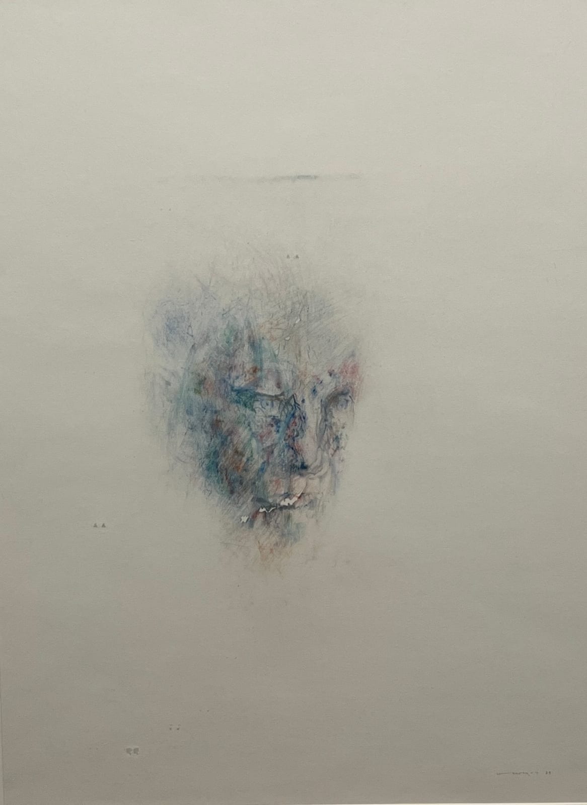 Louis le Brocquy, Study towards an Image of Samuel Beckett, 1989