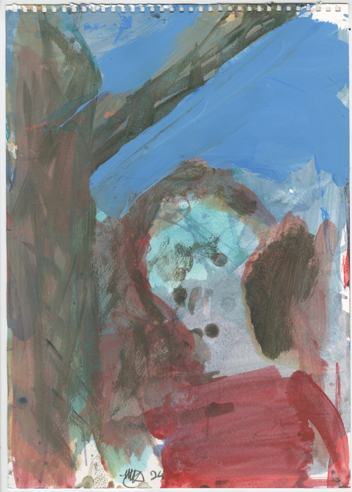 Michael Kane, Singer with a Crane, 2024