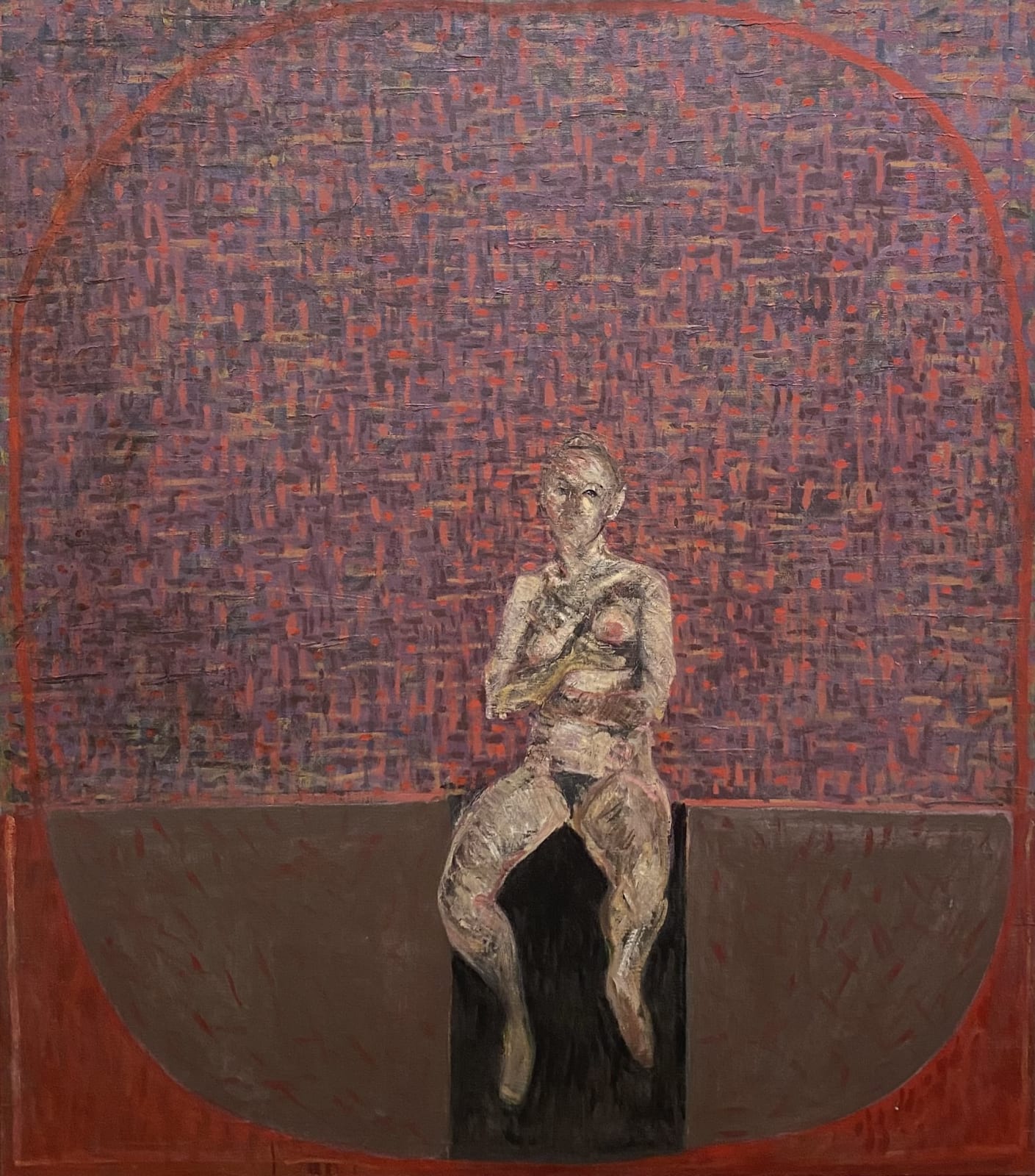 Brian Bourke, Seated Figure, Swiss Miss, 1967
