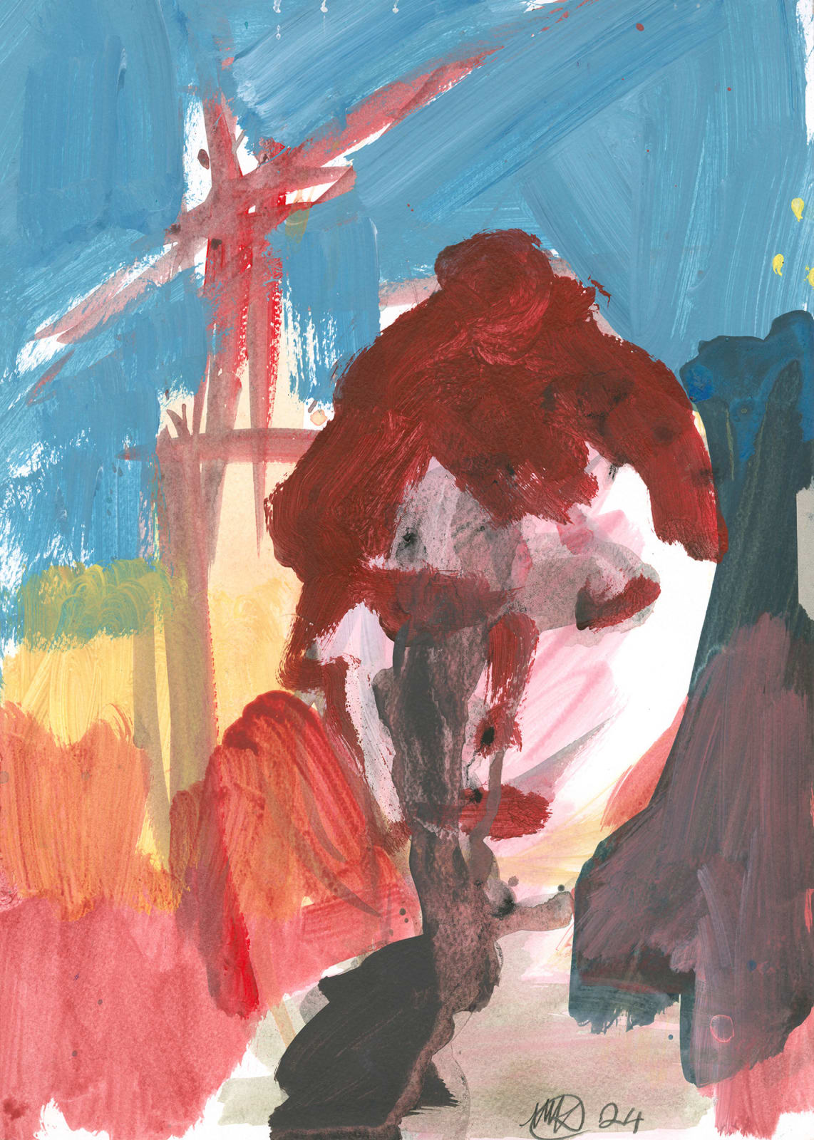 Michael Kane, Red-Haired Woman, 2024