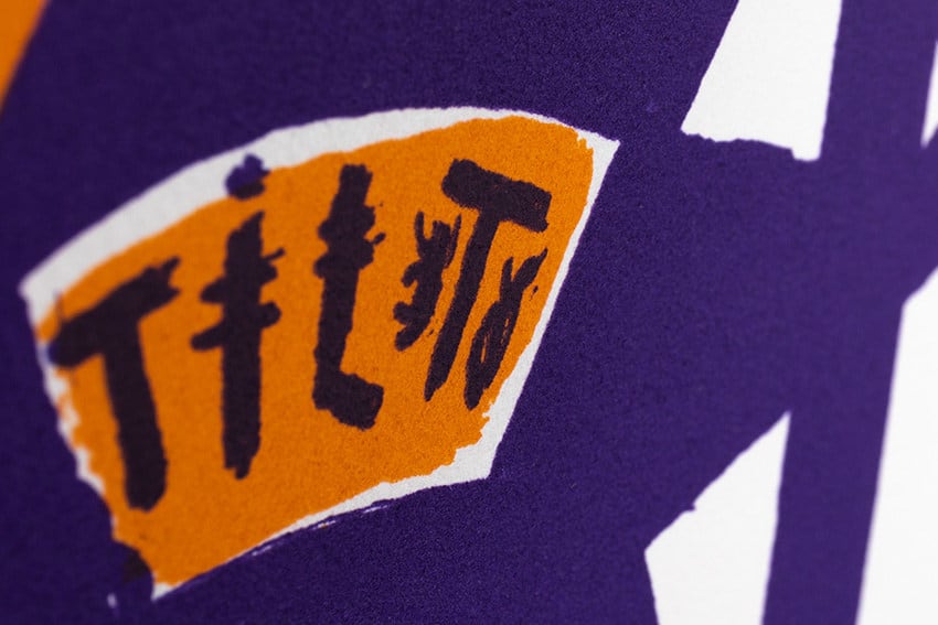 Jacques Villeglé / Estampe originale d’artiste / Atelier de sérigraphie d'art TCHIKEBE, Marseille