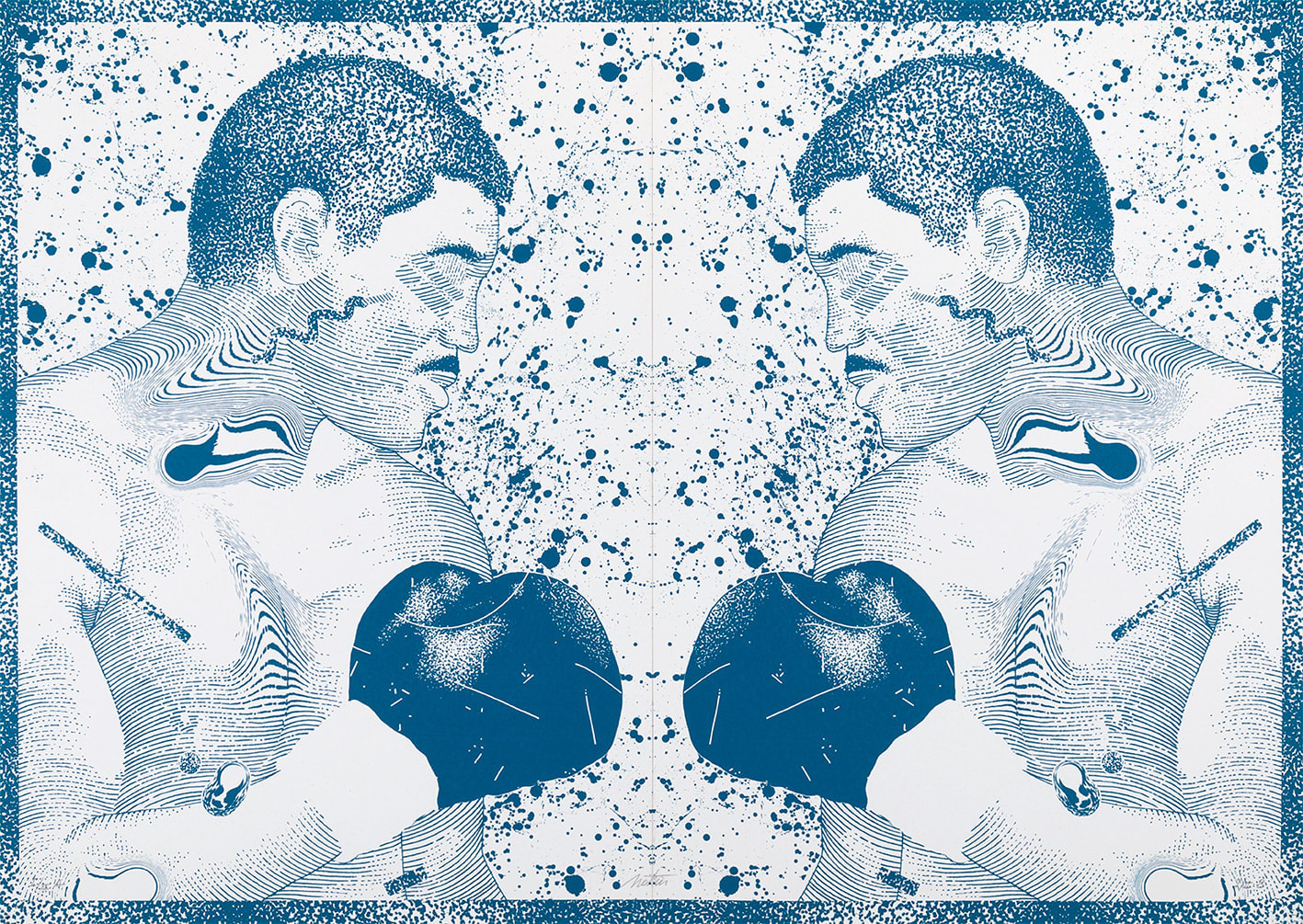 Mothi Limbu / Estampe originale d’artiste / Atelier de sérigraphie d'art TCHIKEBE, Marseille