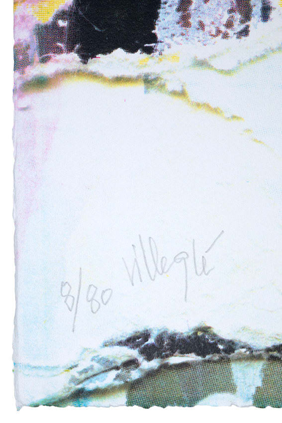 Jacques Villeglé / Estampe originale d’artiste / Atelier de sérigraphie TCHIKEBE, Marseille