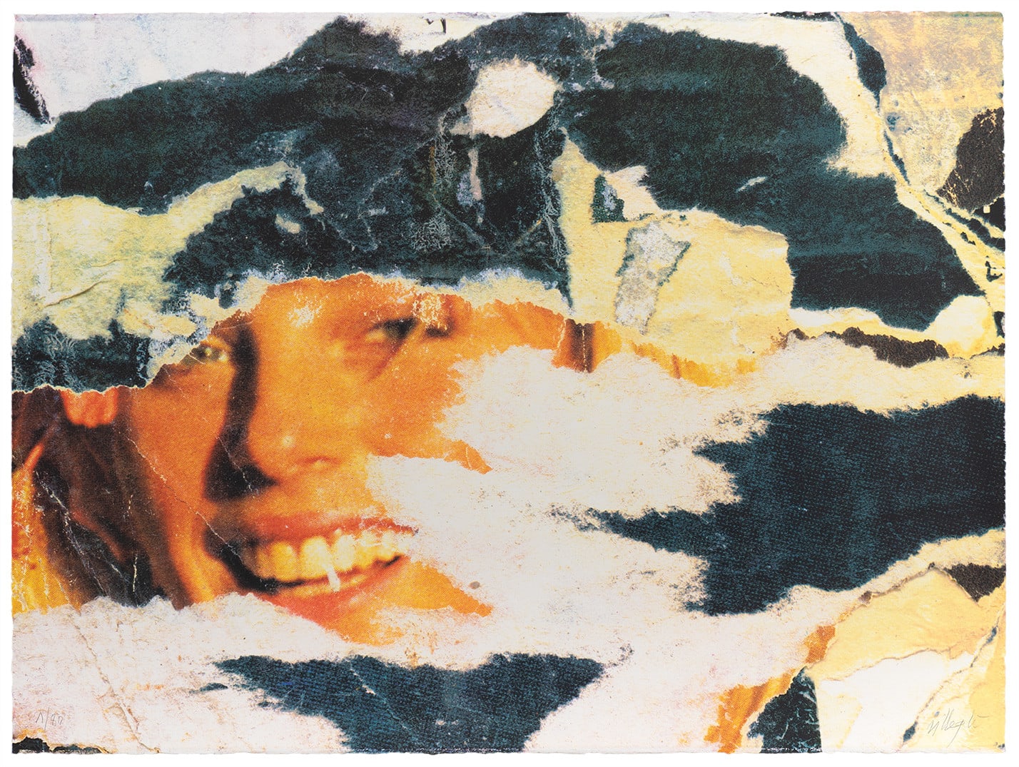 Jacques Villeglé / Estampe originale d’artiste / Atelier de sérigraphie d'art TCHIKEBE, Marseille