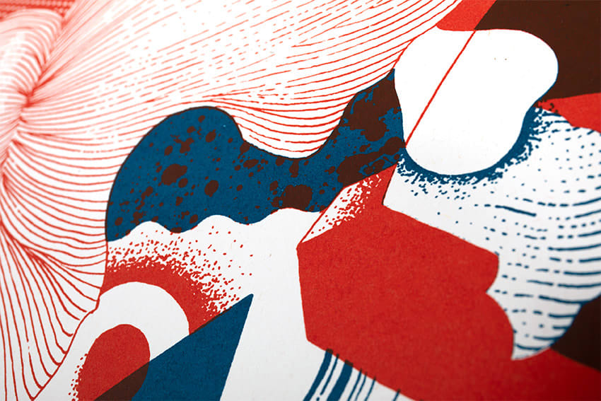 Mothi Limbu / Estampe originale d’artiste / Atelier de sérigraphie d'art TCHIKEBE, Marseille