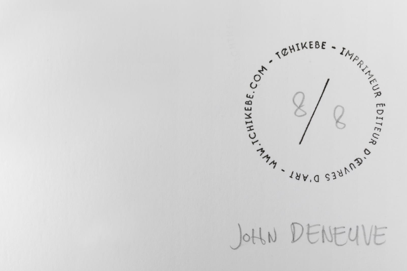 John Deneuve / Estampe originale d’artiste / Atelier de sérigraphie d'art TCHIKEBE, Marseille