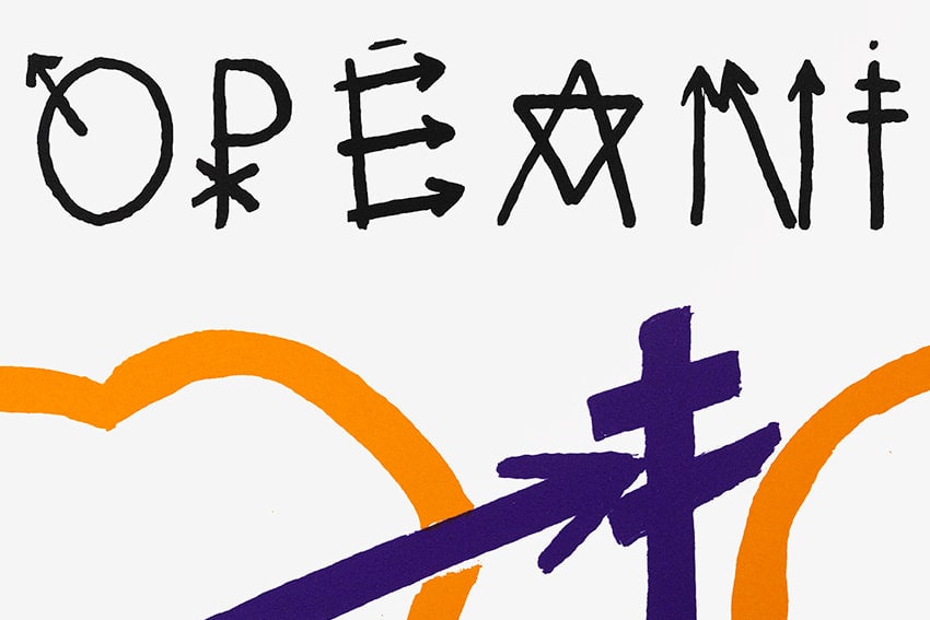 Jacques Villeglé / Estampe originale d’artiste / Atelier de sérigraphie d'art TCHIKEBE, Marseille