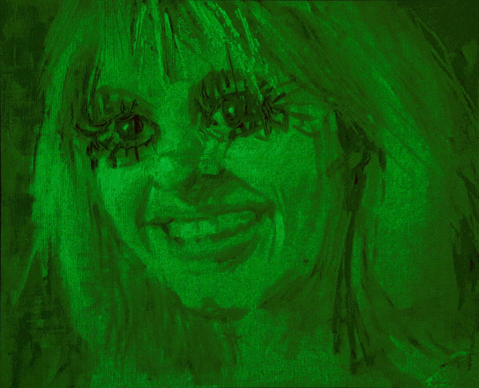 Estampe originale phosphorescente de l'artiste Nina Childress éditée par TCHIKEBE à Marseille