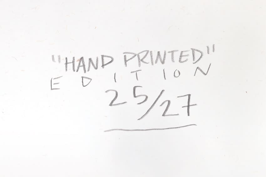 Brad Downey / Estampe originale d’artiste / Atelier de sérigraphie d'art TCHIKEBE, Marseille