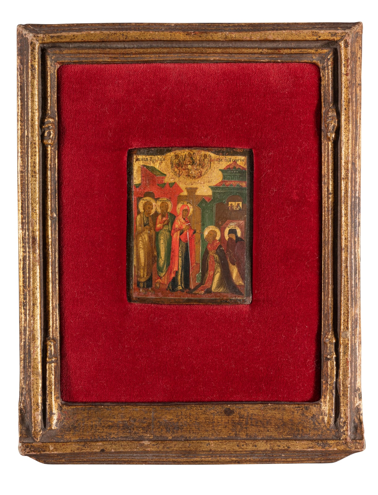 Appearance of the Mother of God to St Sergius of Radonezh, circa 1800