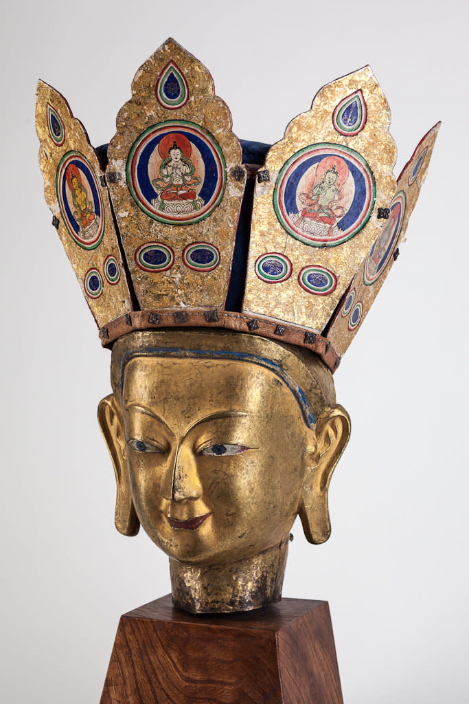 Buddha Head with Tantric Crown, 17th century