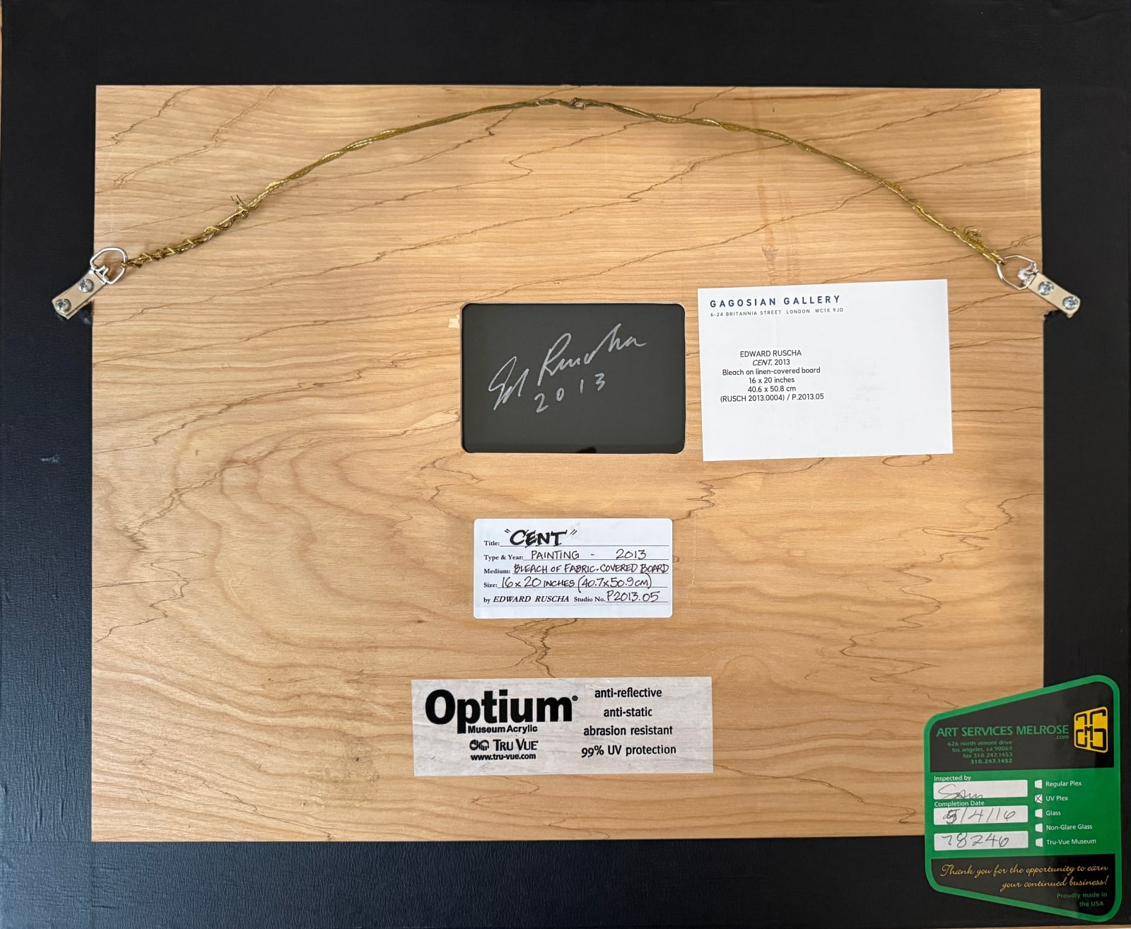 Ed Ruscha, Cent, 2013