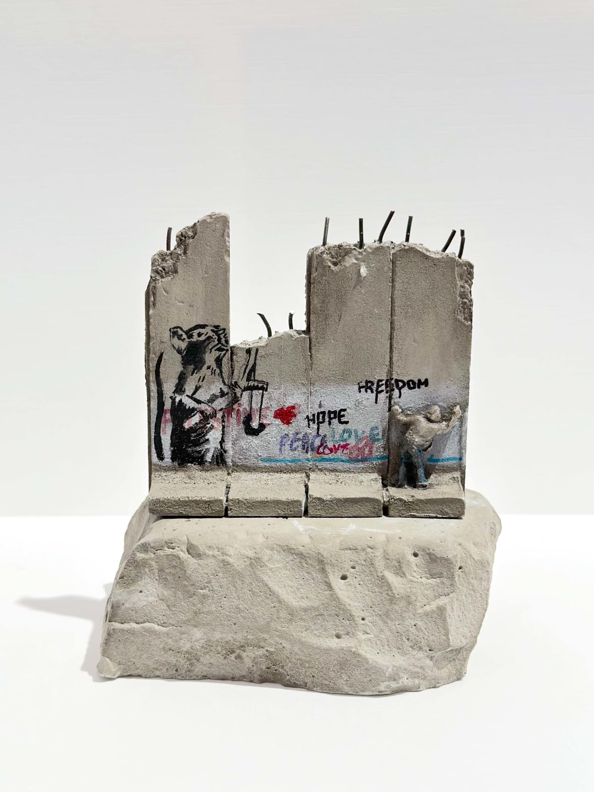 Banksy, Walled Off Hotel Souvenir (Rat/Freedom, Hope, Peace & Love)