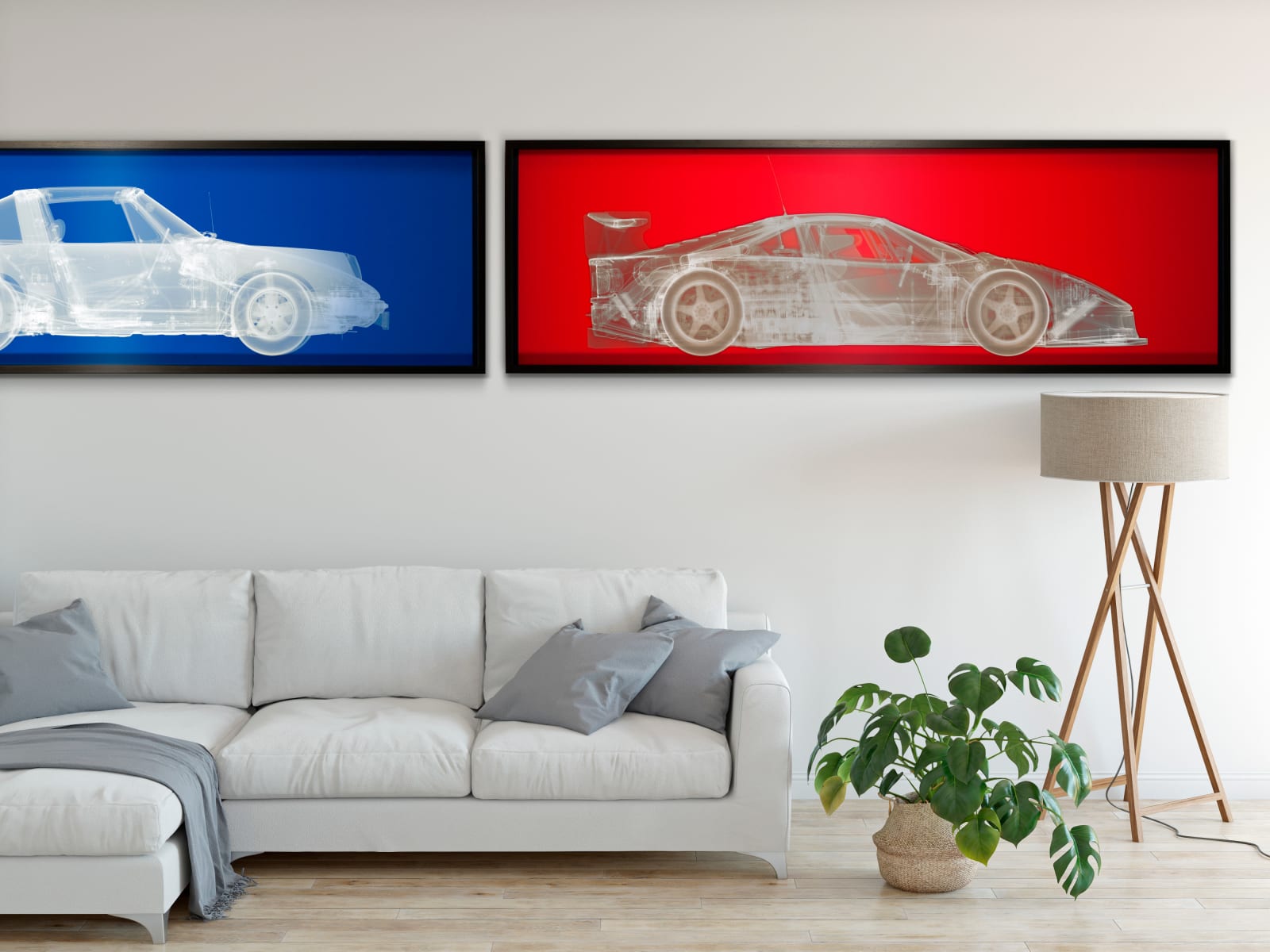 Nick Veasey, Ferrari F40 Silver SilXscreen